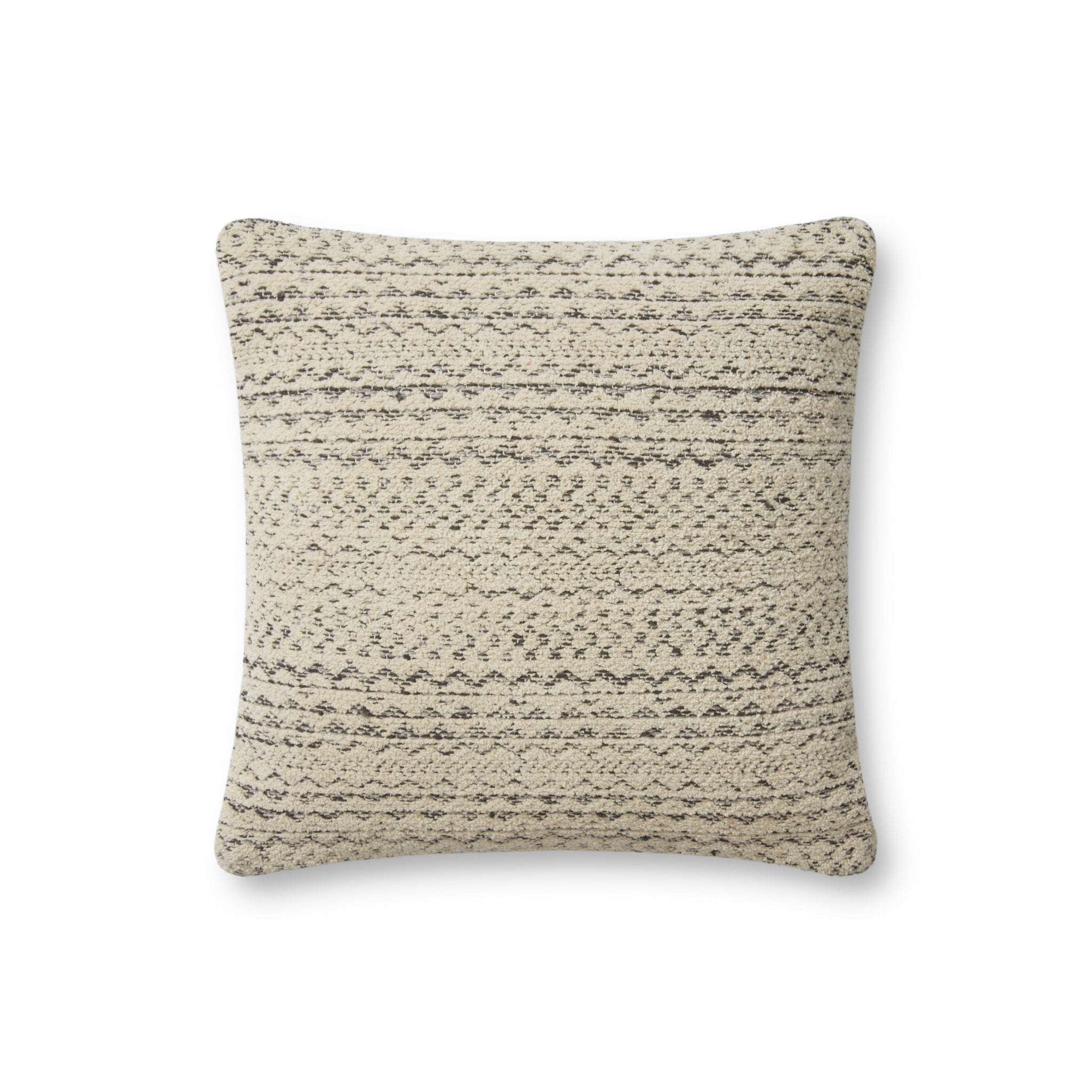 Gloaming Charcoal / Ivory Pillow — a Loloi pillow at Laurie Yapp Home.
