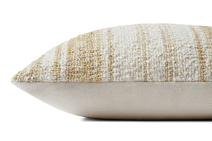 Gold / Ivory Pillow shown from a different angle to reveal its pattern.