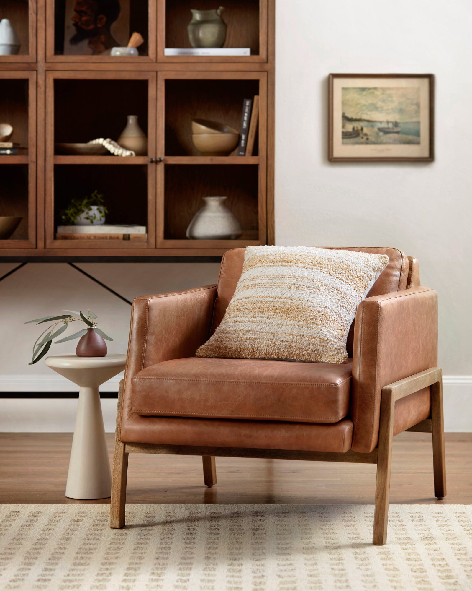 Gold / Ivory Pillow — a Loloi pillow at Laurie Yapp Home.