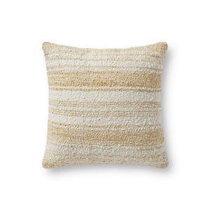 Gold / Ivory Pillow — a Loloi pillow at Laurie Yapp Home.