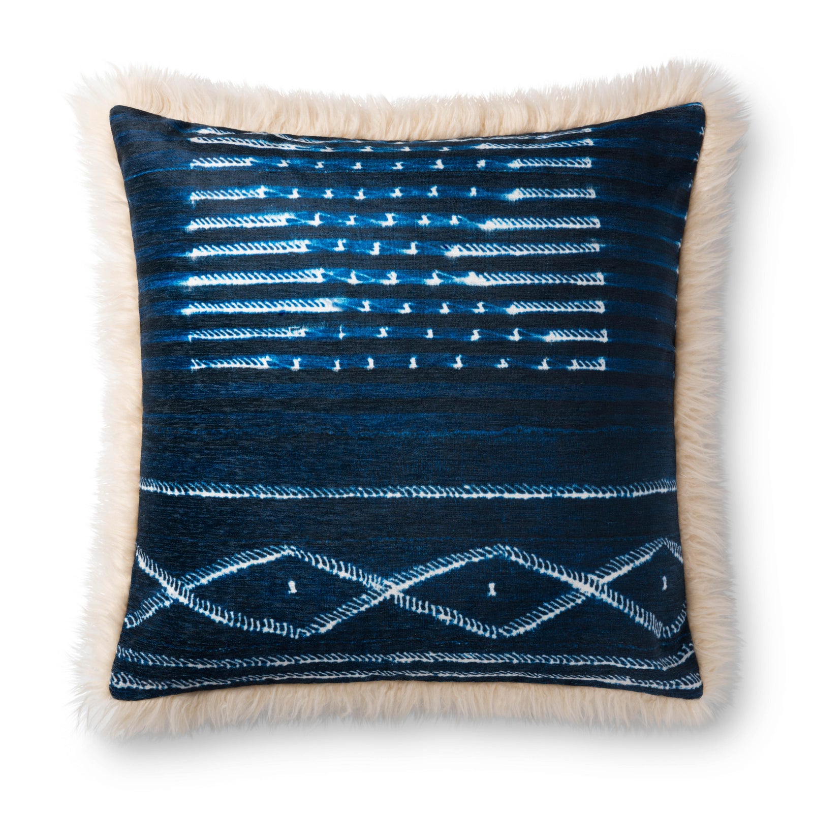 Multi / Ivory Pillow (Pattern 2) — a Loloi pillow at Laurie Yapp Home.
