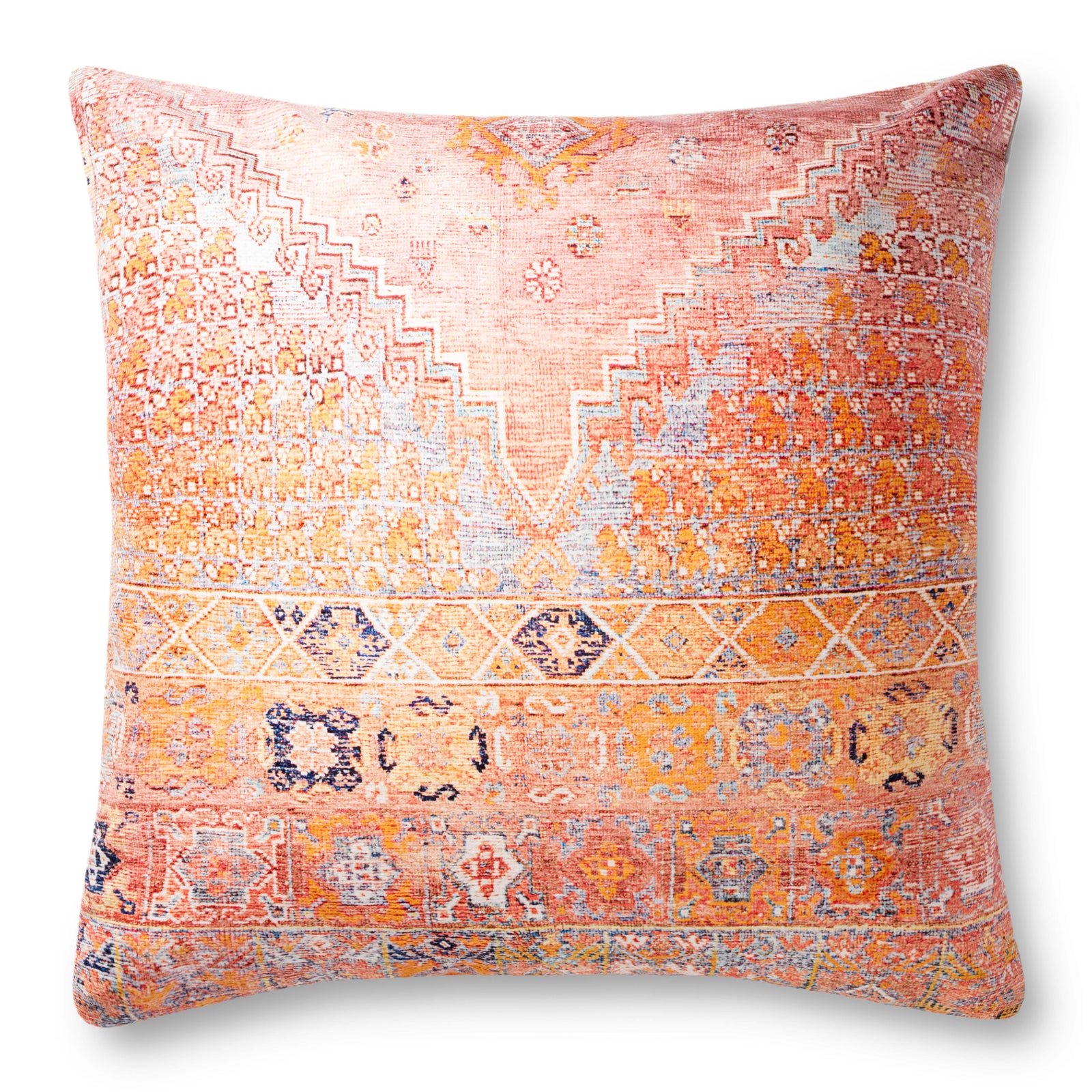 Coral / Multi Pillow — a Loloi pillow at Laurie Yapp Home.