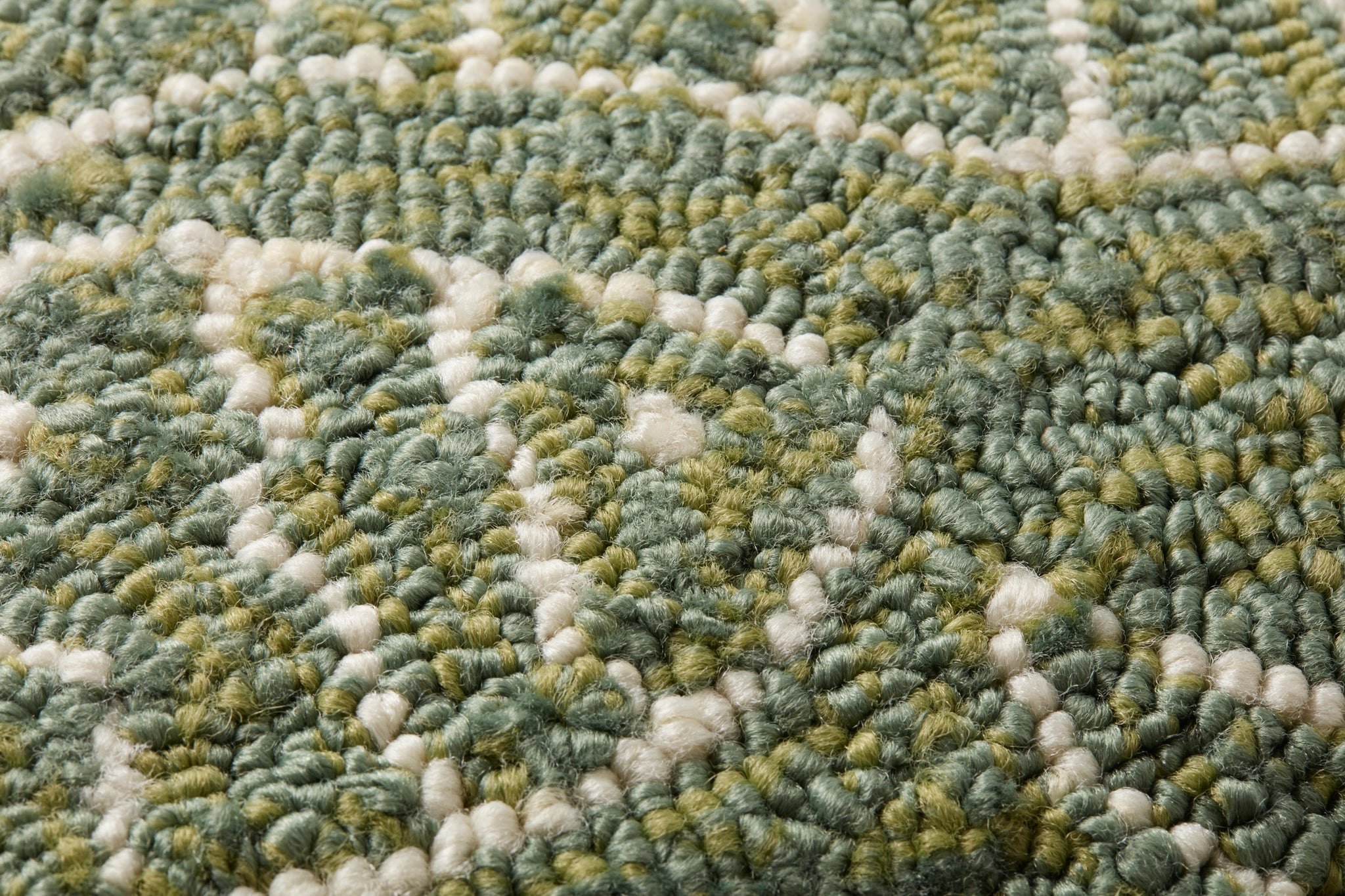 Green Pillow (Pattern 6) shown from a different angle to reveal its pattern.