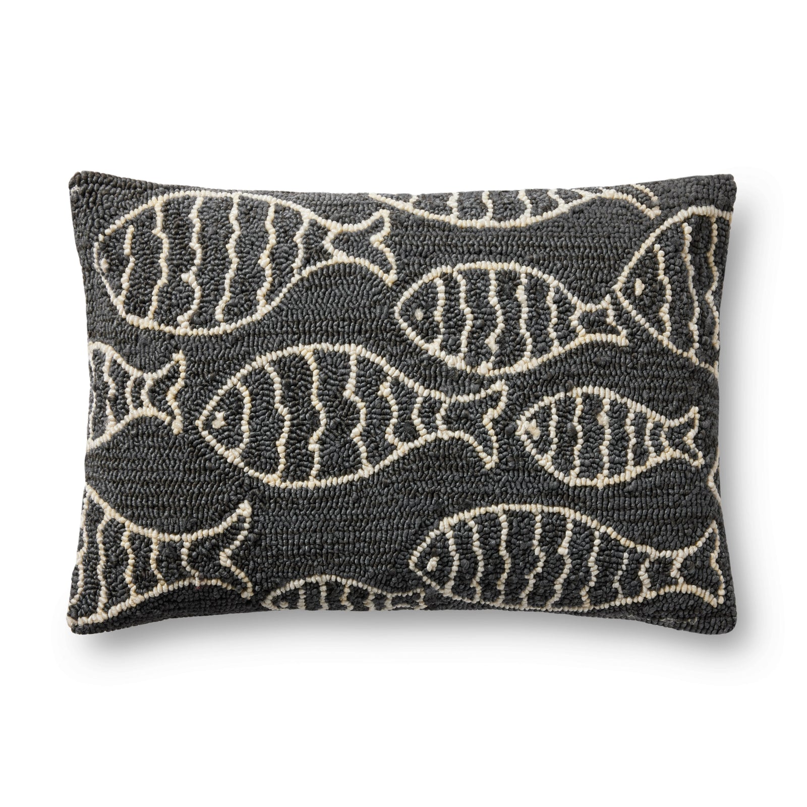 Grey Pillow (Pattern 4) — a Loloi pillow at Laurie Yapp Home.