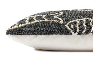 Grey Pillow (Pattern 4) shown from another angle.