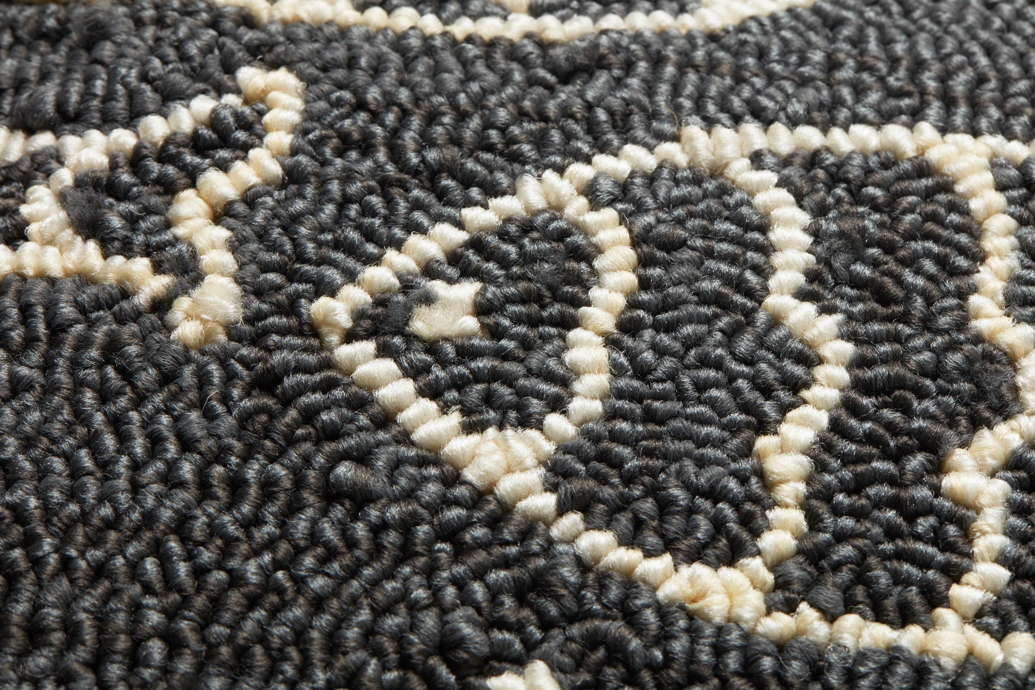 Grey Pillow (Pattern 4) shown from a different angle to reveal its pattern.
