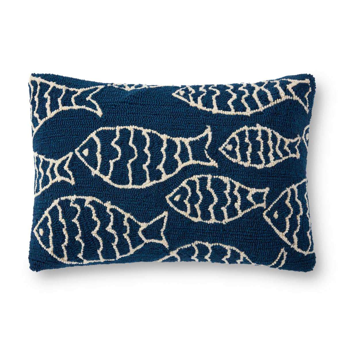 Navy Pillow (Pattern 4) — a Loloi pillow at Laurie Yapp Home.