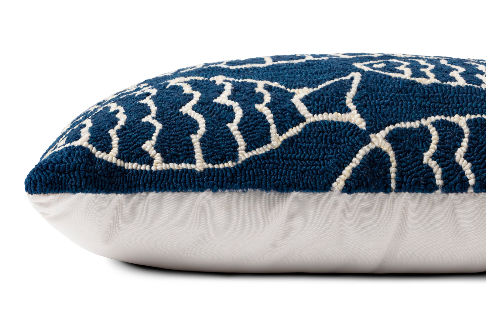 Navy Pillow (Pattern 4) — a Loloi pillow at Laurie Yapp Home.