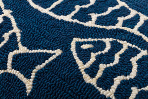 Navy Pillow (Pattern 4) shown from a different angle to reveal its pattern.