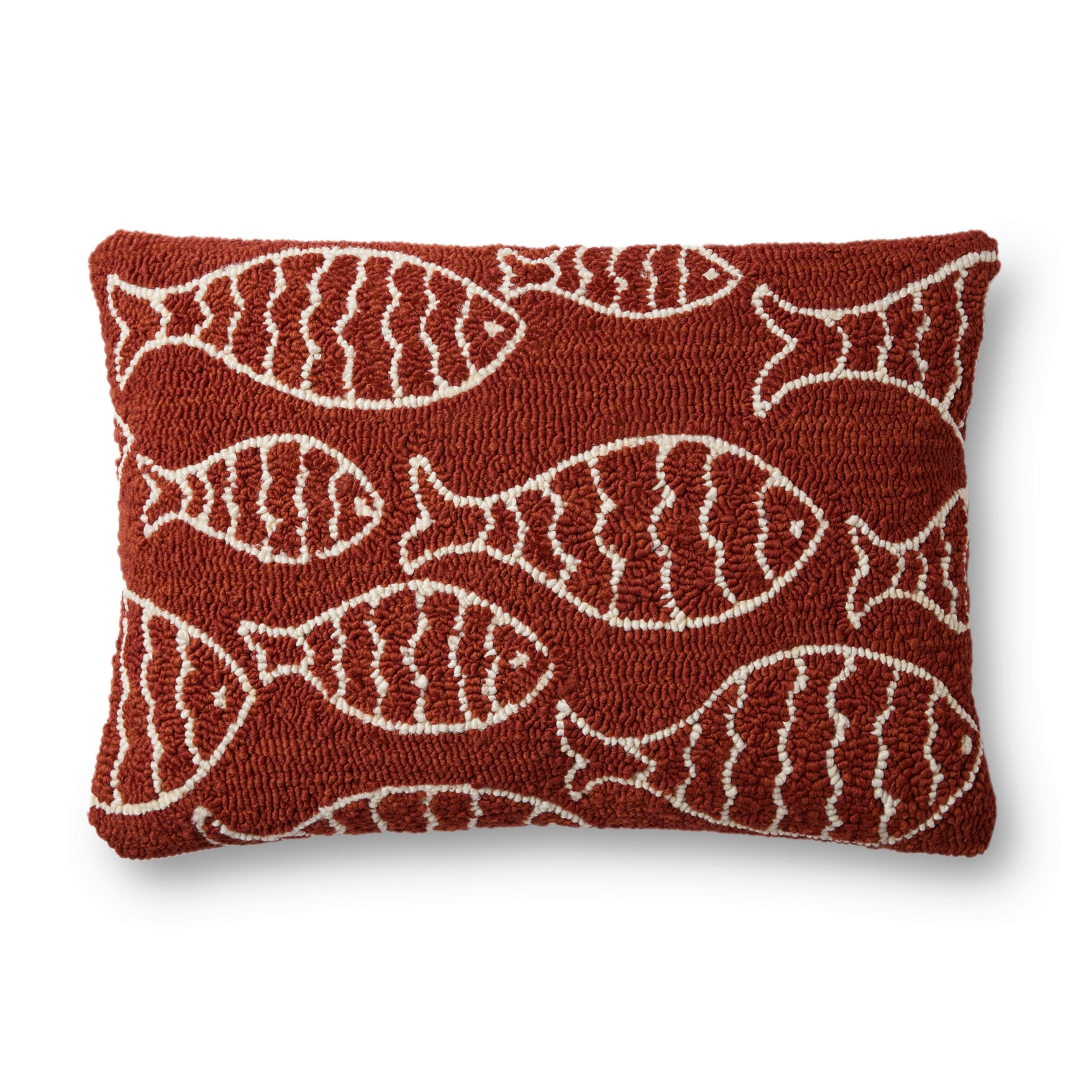 Red Pillow (Pattern 3) — a Loloi pillow at Laurie Yapp Home.