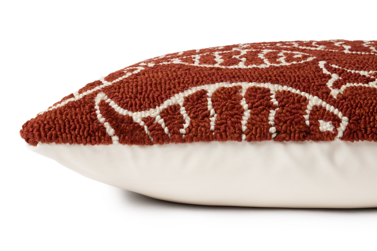 Red Pillow (Pattern 3) — a Loloi pillow at Laurie Yapp Home.