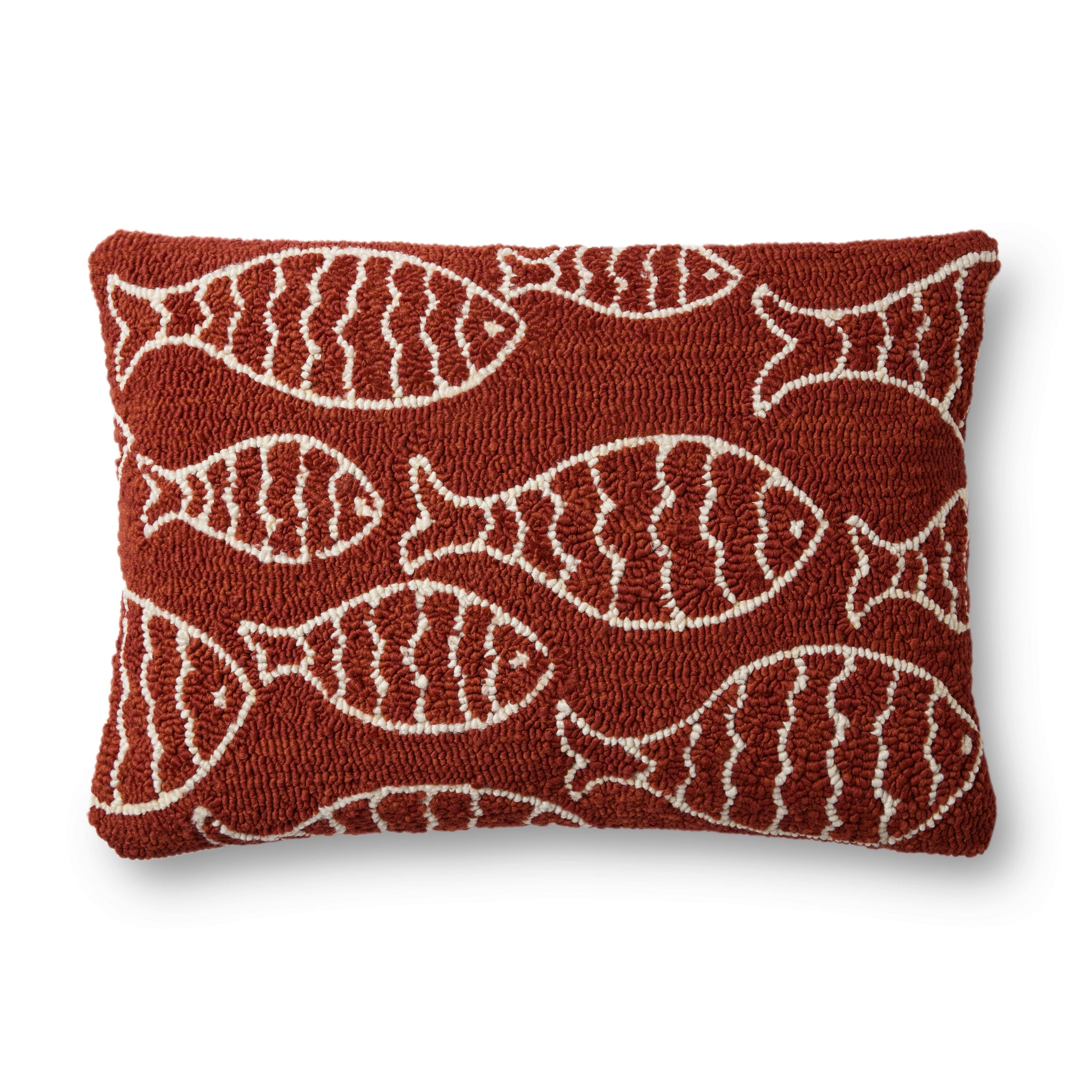 Red Pillow (Pattern 3) — a Loloi pillow at Laurie Yapp Home.