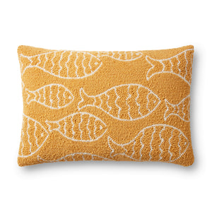 Yellow Pillow (Pattern 4) — a Loloi pillow at Laurie Yapp Home.