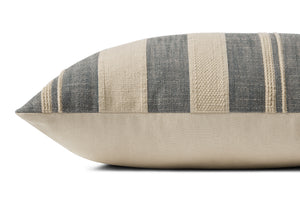 Mia Ivory / Denim Pillow shown from another angle.