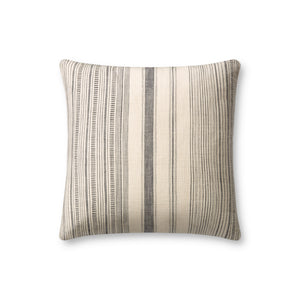 Celina Ivory / Grey Pillow — a Loloi pillow at Laurie Yapp Home.