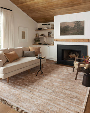 Celina Ivory / Wheat Pillow shown from a different angle to reveal its pattern.