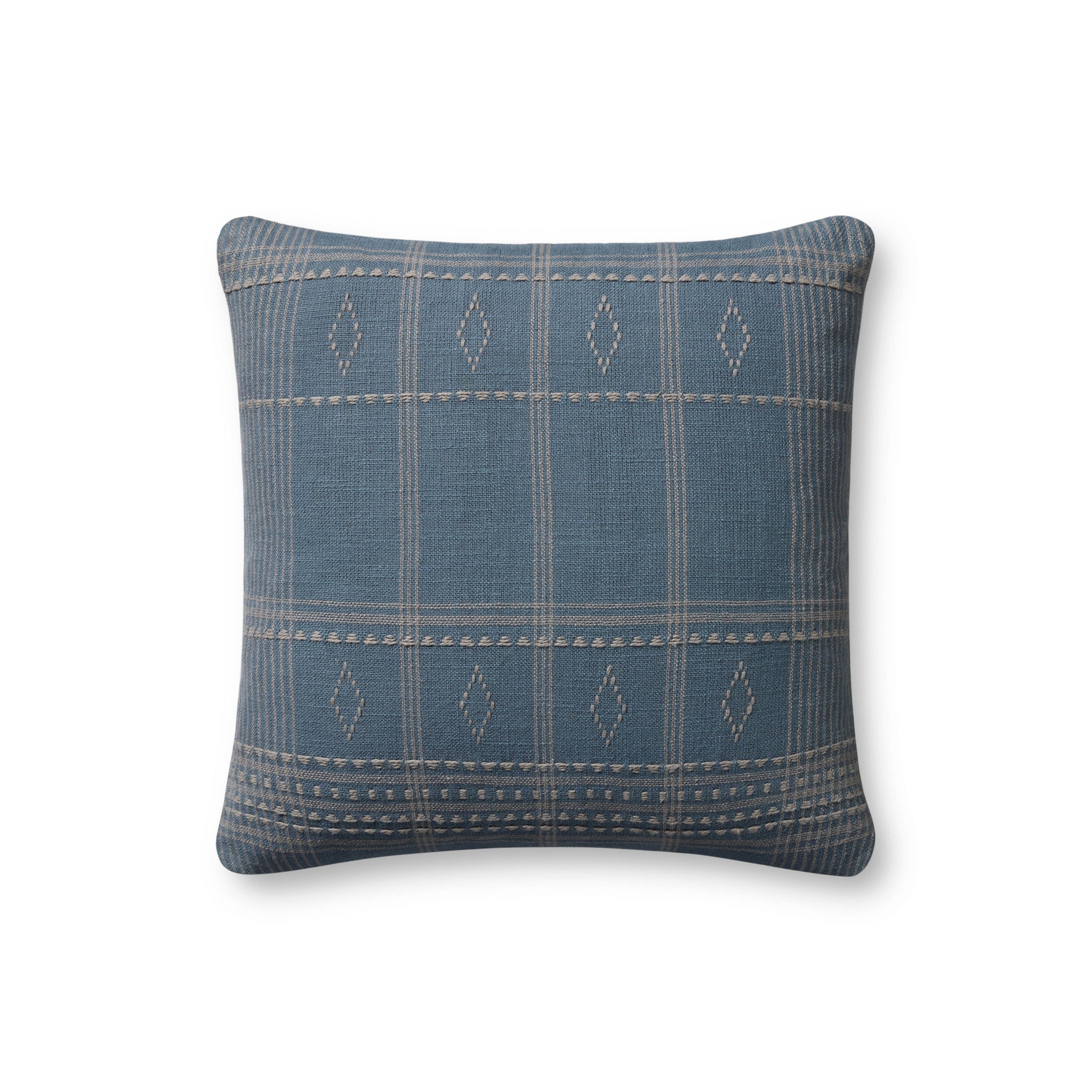 Lina Blue / Slate Pillow — a Loloi pillow at Laurie Yapp Home.