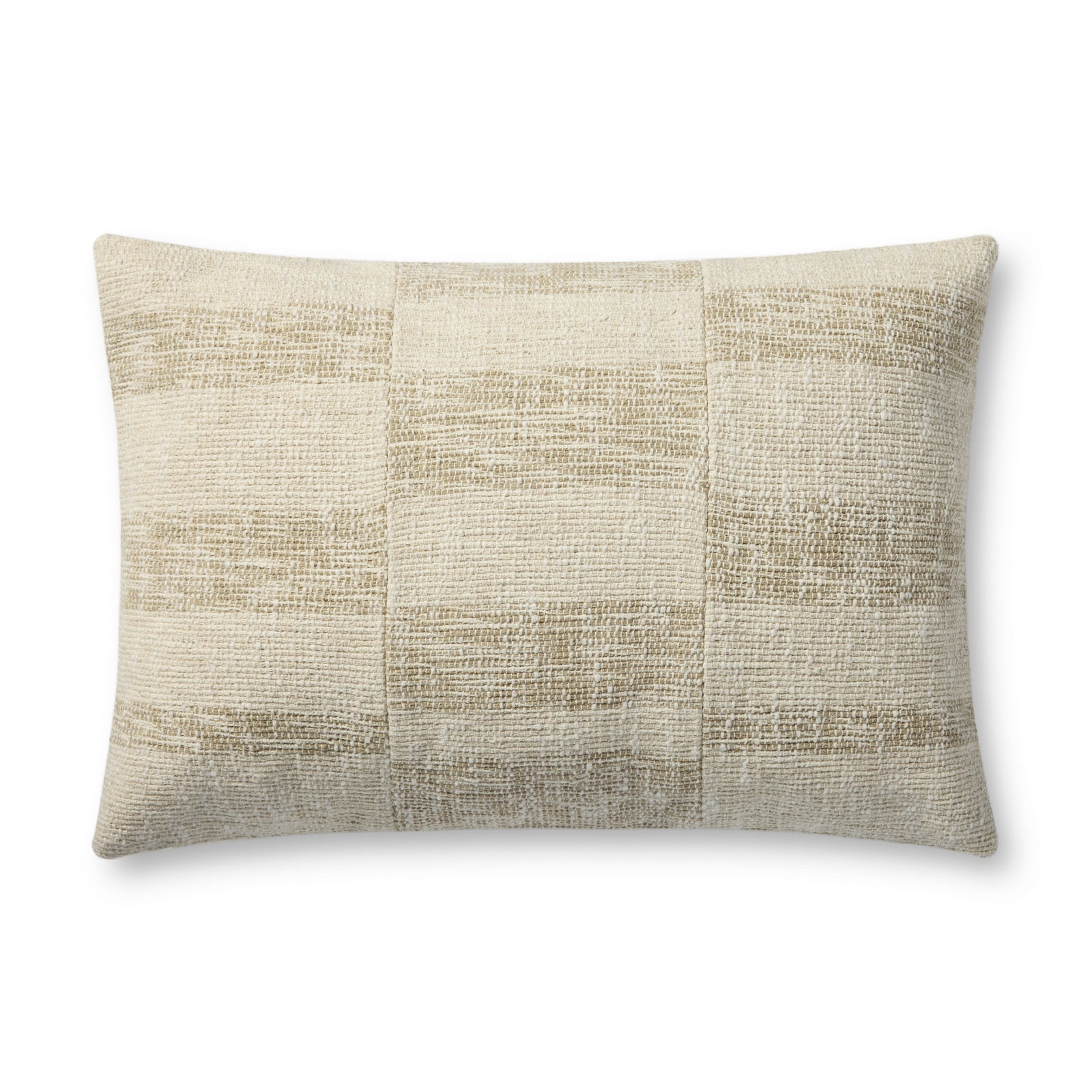 Beige / Natural Pillow (Pattern 2) — a Loloi pillow at Laurie Yapp Home.
