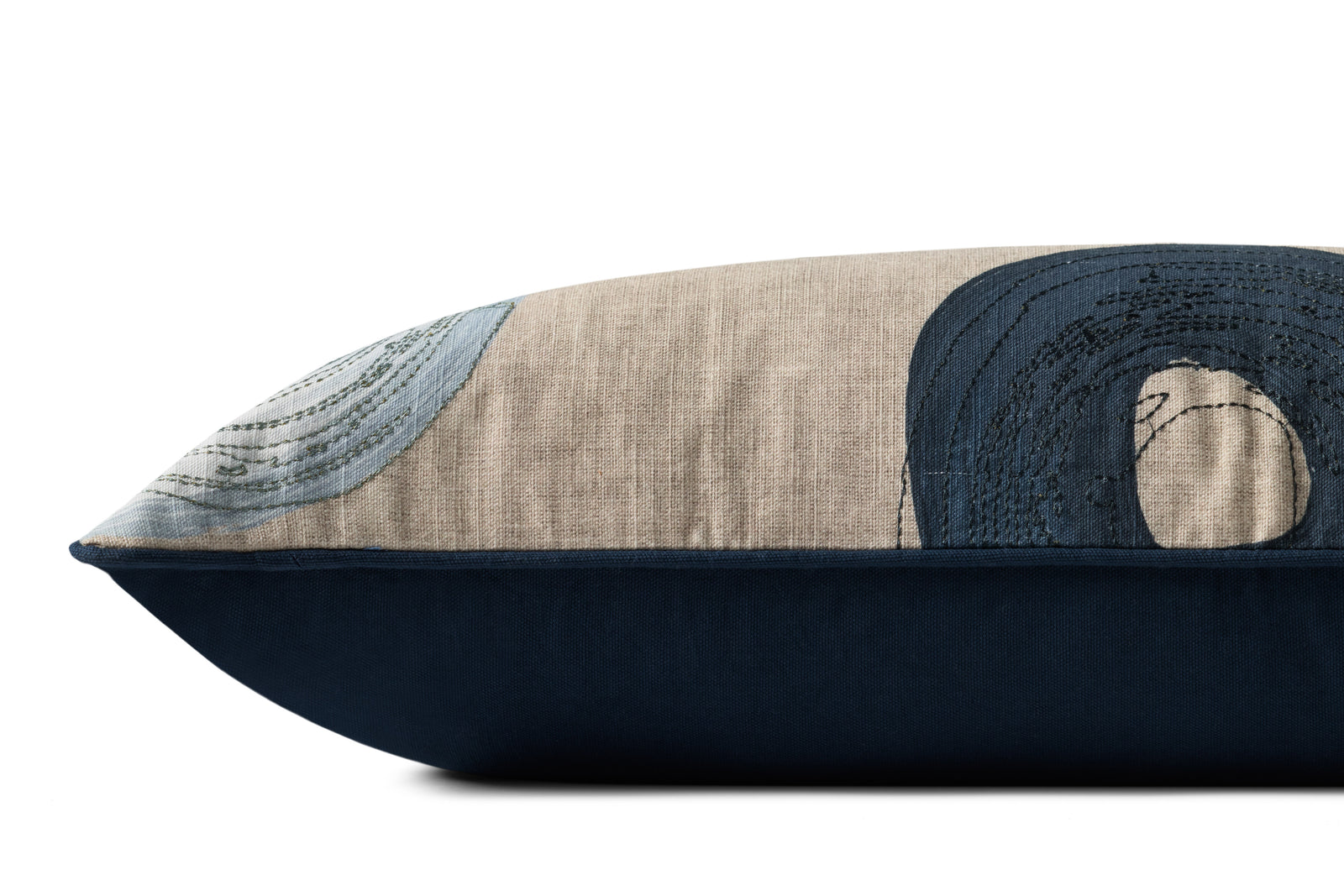 Blue / Multi Pillow (Pattern 3) — a Loloi pillow at Laurie Yapp Home.