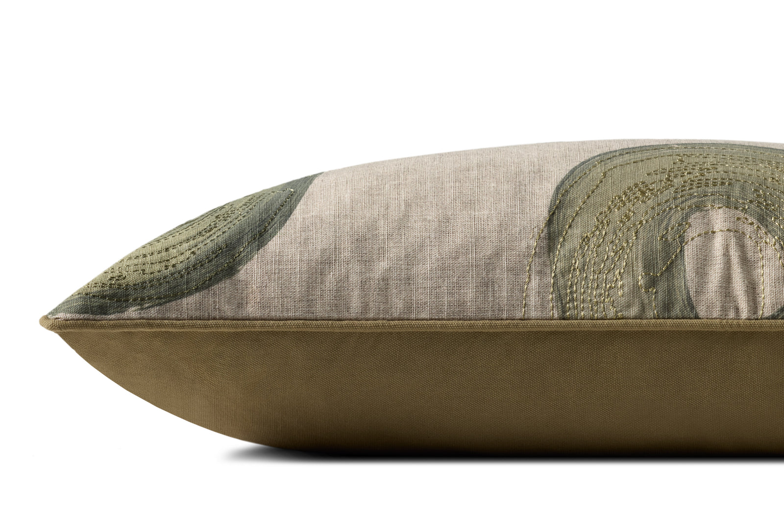 Green / Multi Pillow (Pattern 1) — a Loloi pillow at Laurie Yapp Home.