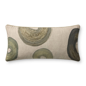 Green / Multi Pillow (Pattern 1) — a Loloi pillow at Laurie Yapp Home.