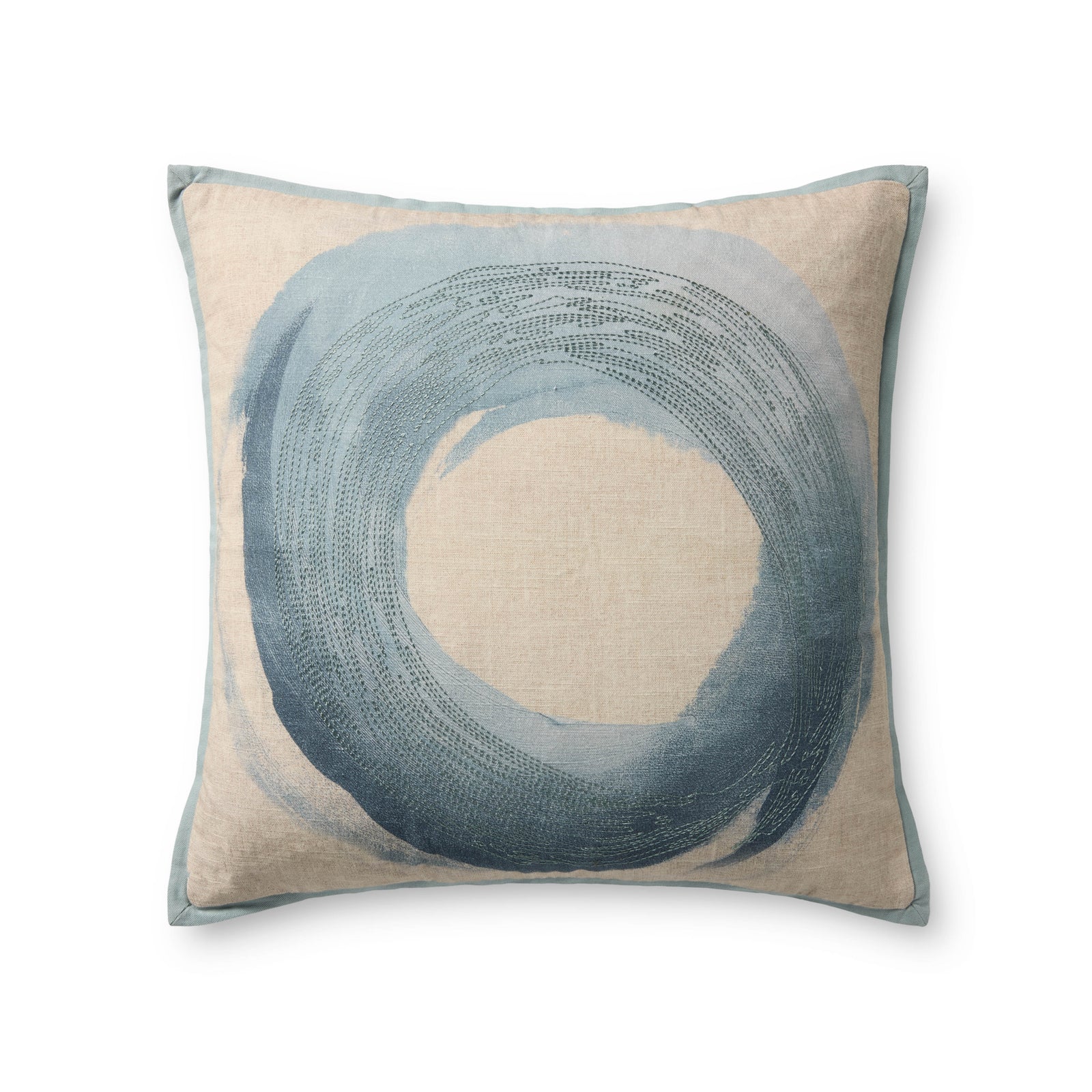 Blue Pillow (Pattern 7) — a Loloi pillow at Laurie Yapp Home.