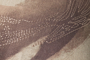Blush Pillow shown from a different angle to reveal its pattern.