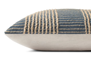Sophia Blue Pillow shown from another angle.