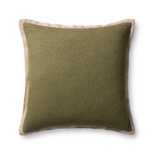 Green Pillow (Pattern 8) — a Loloi pillow at Laurie Yapp Home.