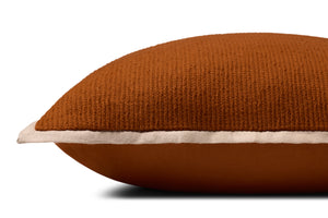 Rust Pillow (Pattern 5) shown from a different angle to reveal its pattern.
