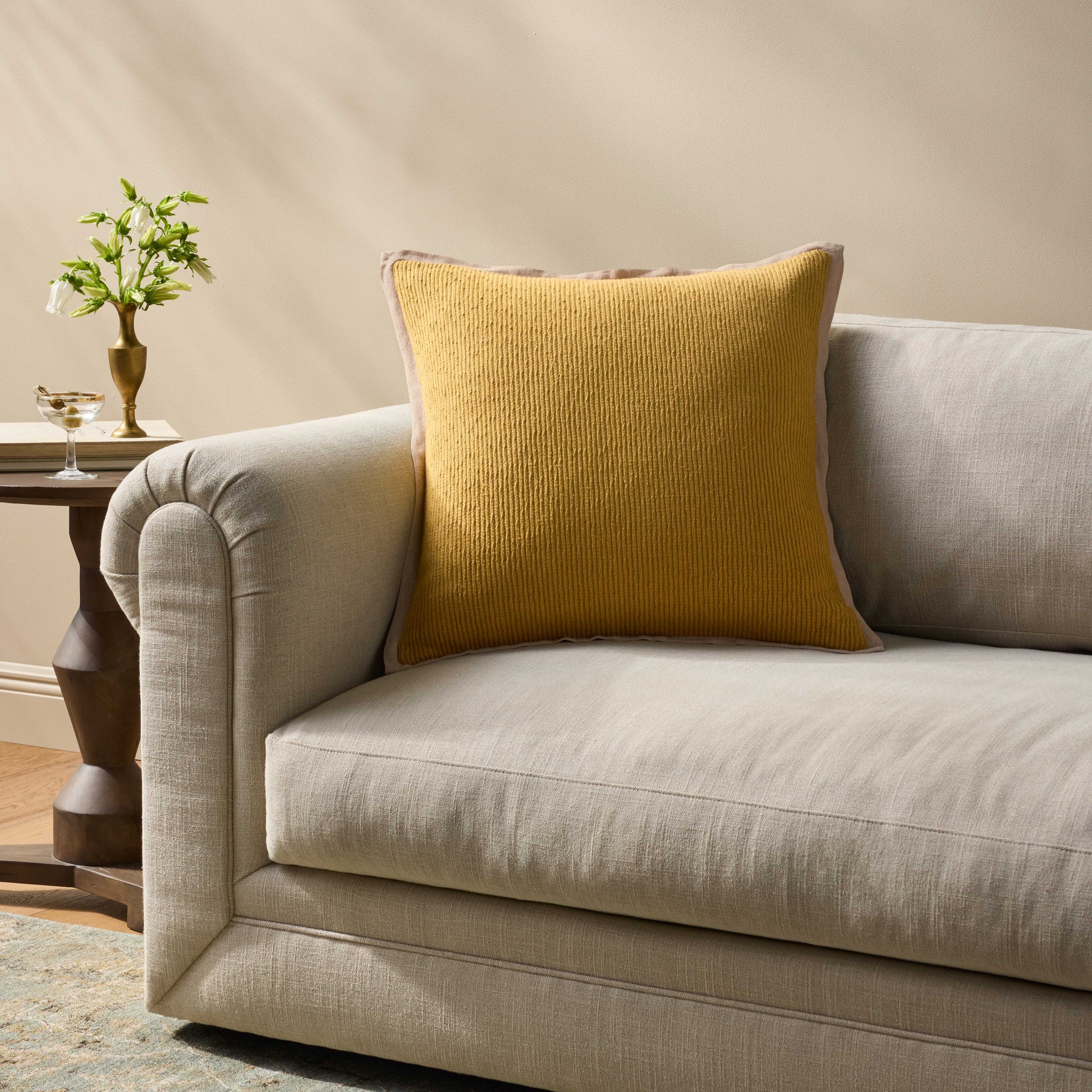 Yellow Pillow (Pattern 5) shown from another angle.