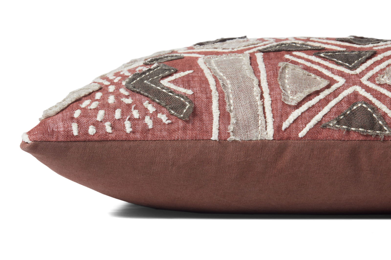 Rust / Multi Pillow (Pattern 3) — a Loloi pillow at Laurie Yapp Home.