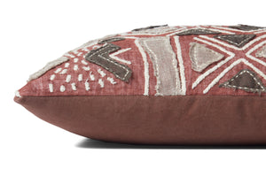 Rust / Multi Pillow (Pattern 3) shown from another angle.