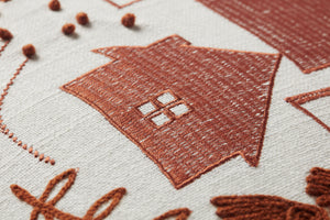Spice Pillow shown from a different angle to reveal its pattern.