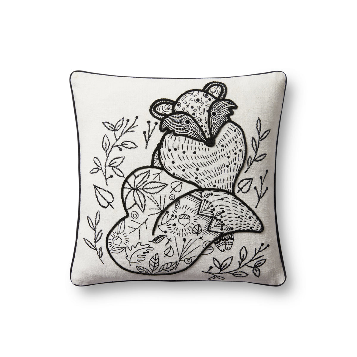 Black / Natural Pillow — a Loloi pillow at Laurie Yapp Home.