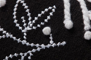 Black Pillow (Pattern 3) shown from a different angle to reveal its pattern.