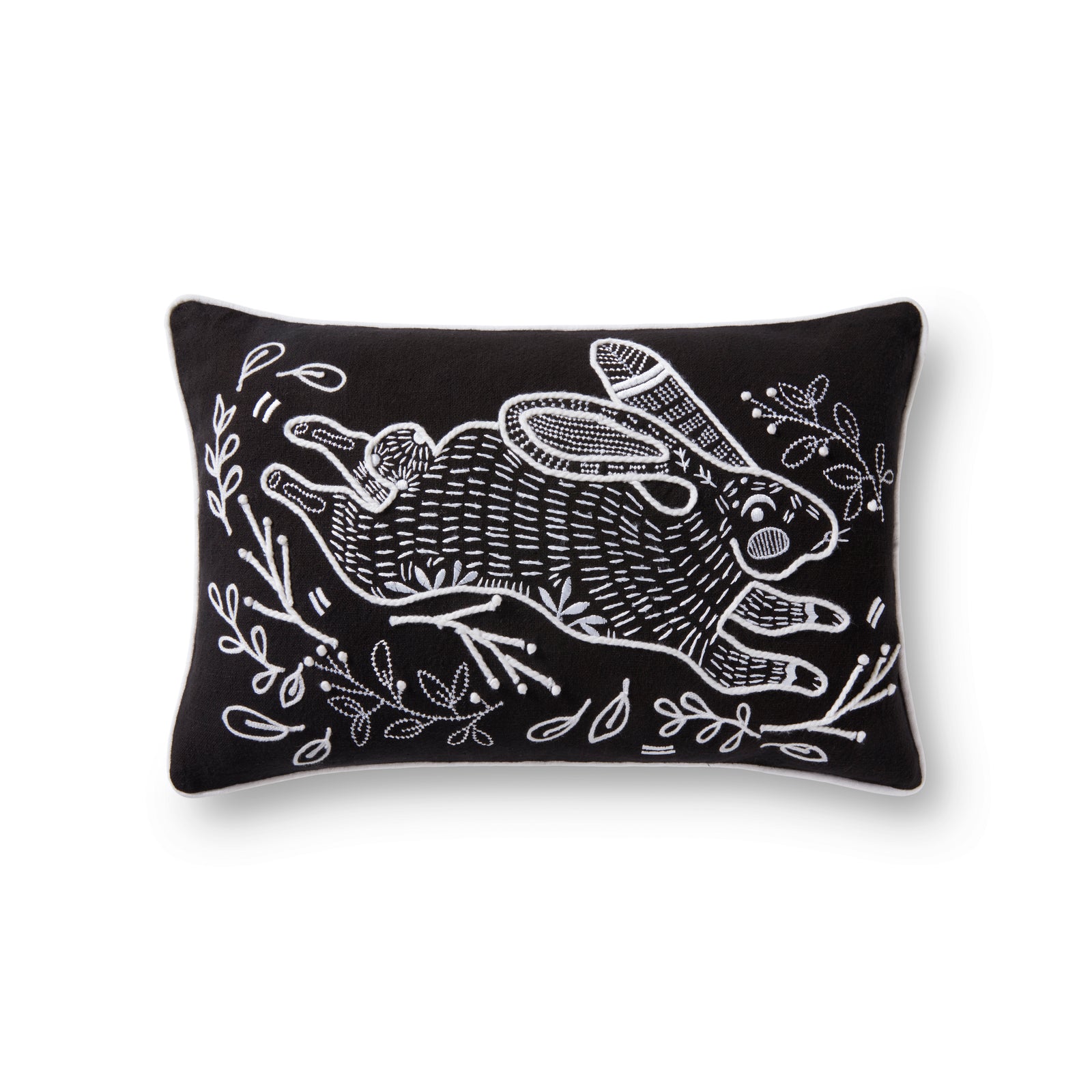 Black Pillow (Pattern 3) — a Loloi pillow at Laurie Yapp Home.