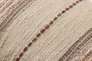 Ivory / Multi Pillow (Pattern 1) shown from a different angle to reveal its pattern.