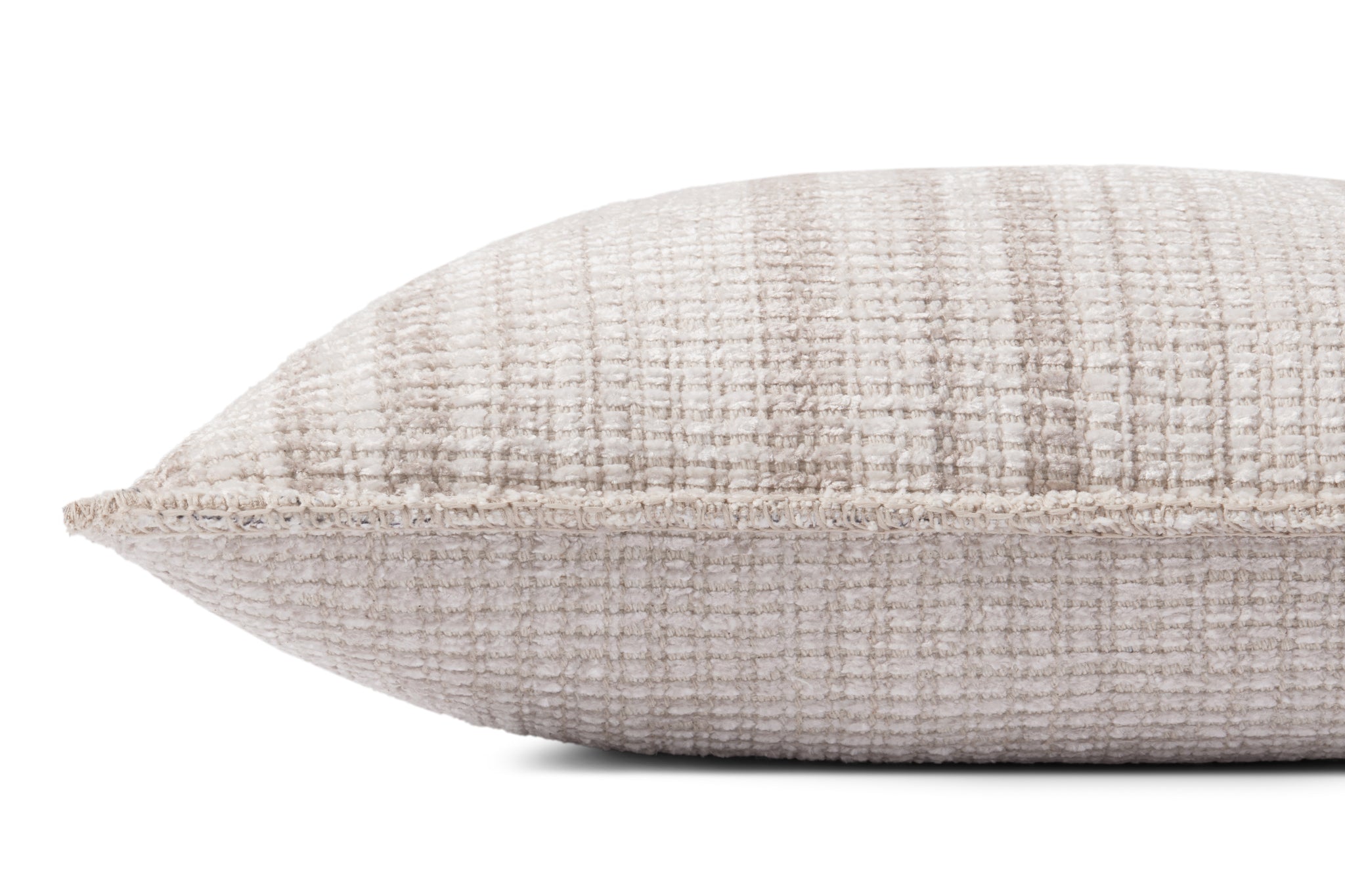 Ivory / Beige Pillow (Pattern 1) shown from a different angle to reveal its pattern.