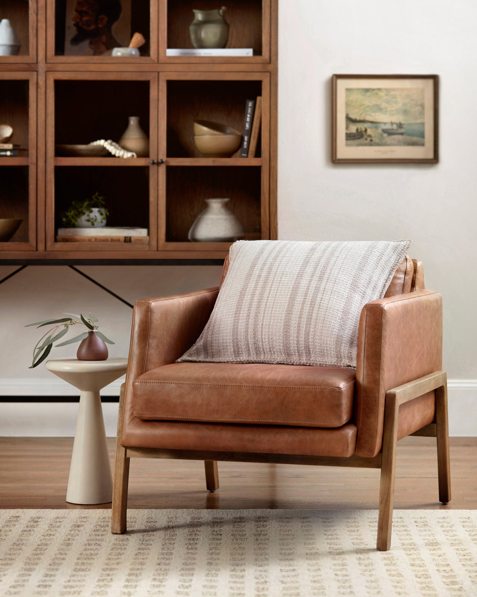 Ivory / Beige Pillow (Pattern 1) — a Loloi pillow at Laurie Yapp Home.
