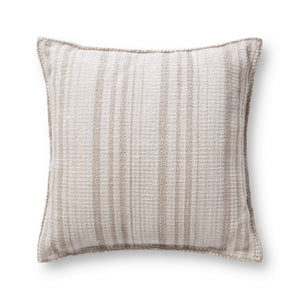 Ivory / Beige Pillow (Pattern 1) — a Loloi pillow at Laurie Yapp Home.