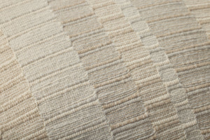 Natural / Ivory Pillow (Pattern 1) shown from a different angle to reveal its pattern.