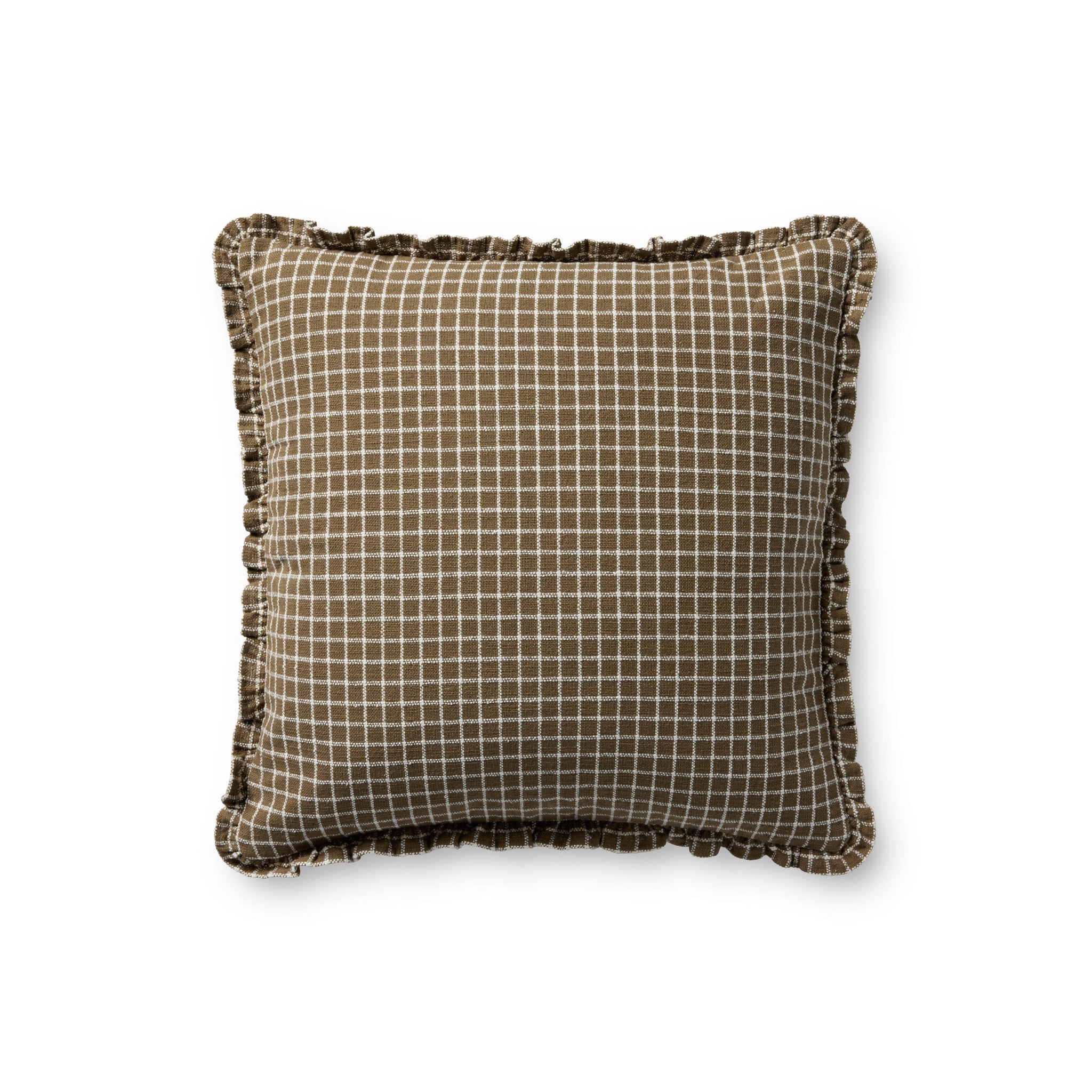 Dinah Chocolate Pillow — a Loloi pillow at Laurie Yapp Home.