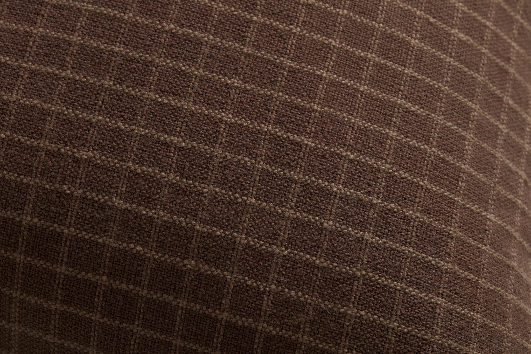 Dinah Chocolate / Latte Pillow shown from another angle.