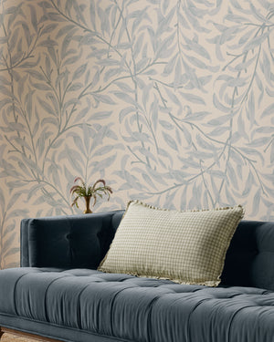 Dinah Ivory / Moss Pillow shown from a different angle to reveal its pattern.