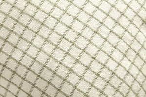 Dinah Ivory / Moss Pillow shown from a different angle to reveal its pattern.