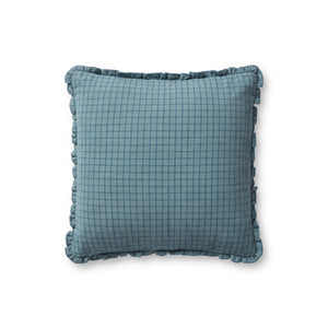 Dinah Ocean / Blue Pillow — a Loloi pillow at Laurie Yapp Home.