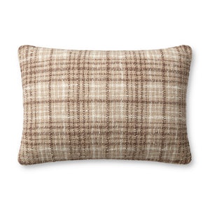 Beau Brown / Ivory Pillow — a Loloi pillow at Laurie Yapp Home.