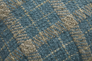 Earl Teal / Green Pillow shown from a different angle to reveal its pattern.