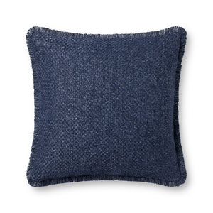 Navy Pillow (Pattern 5) — a Loloi pillow at Laurie Yapp Home.